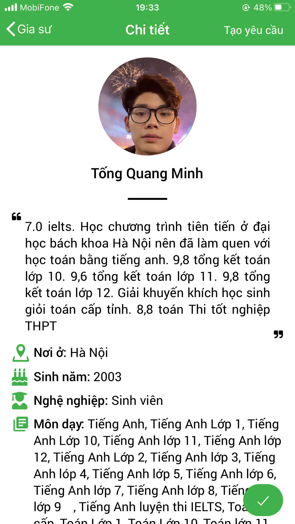 dạy kèm tại hà nội